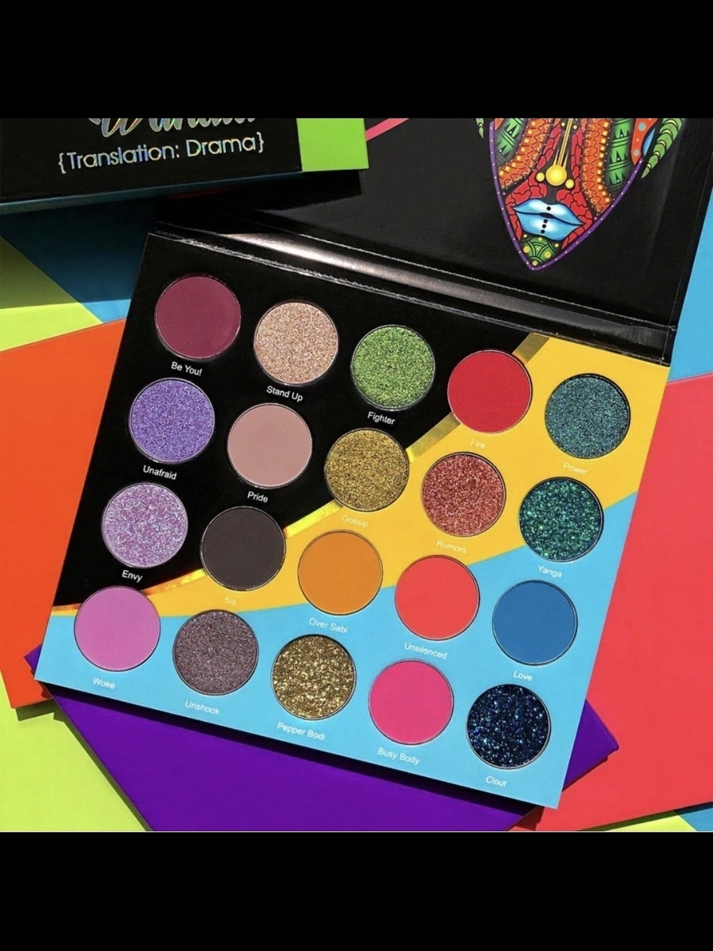 Juvia's Place Wahala Palette - Vibrant Multicolor Tribal Mask